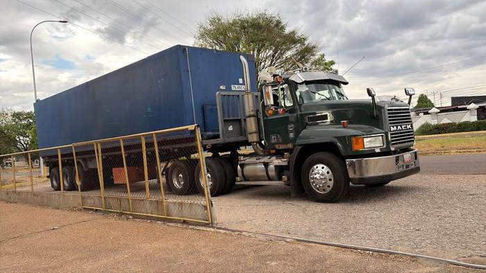 Anaco Supply tractor-trailer hauling a tank