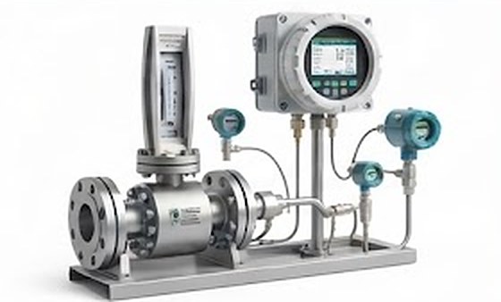Turbine flow meter with industrial flow computer